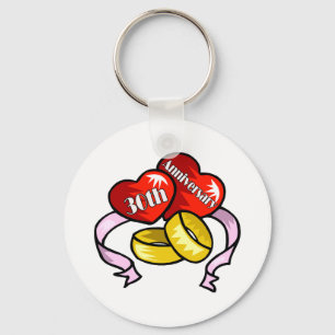 30. Jahrestag w Schlüsselanhänger