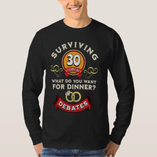 30-jährige Debatten - die sonnige 30. Hochzeit T-Shirt