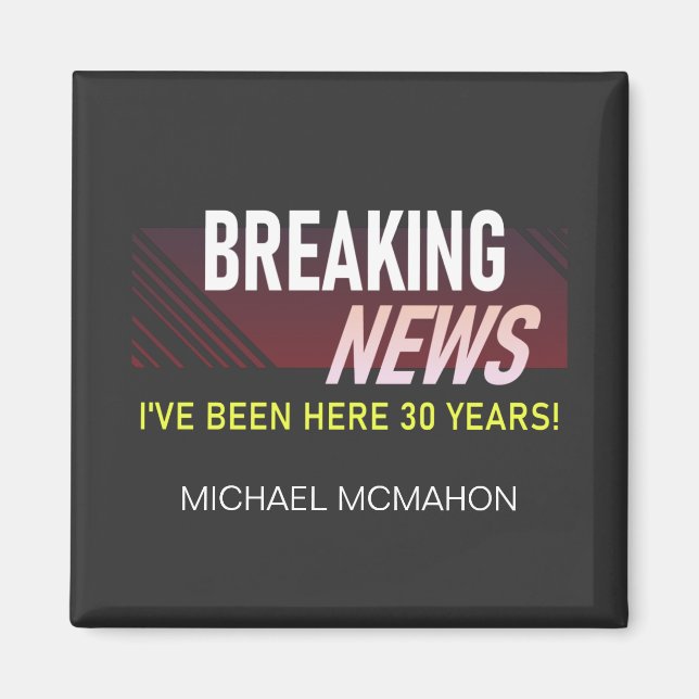 30-jähriges Arbeitsjubiläum 30. Angestellte Acryli Magnet (Vorne)