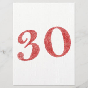 30-jähriges Jubiläum Karte