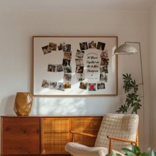 30. Jubiläum 30 Jahre Fotocollage Poster