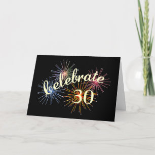 30. Jubiläum feiern Karte