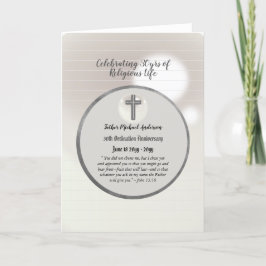 30. Jubiläum Ordination Priest - JEDER Klerus Karte