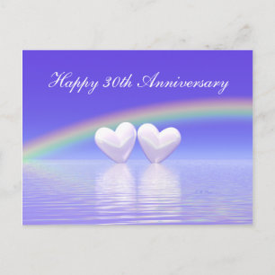 30. Jubiläum Pearl Hearts Postkarte