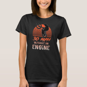 30 km/h ohne Motor Mountainbiker mit Sonnenunterga T-Shirt