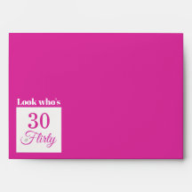30 & Koketter Geburtstag heiß rosa personalisierte
