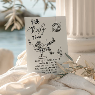 30. Kuh-Doddle-Talk 30 zu mir Geburtstag Einladung