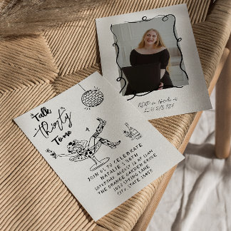 30. Kuh Girl Quirky Vortrag 30 zu mir Geburtstag Einladung