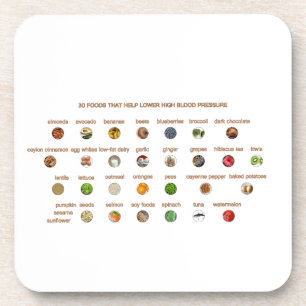 30 Lebensmittel für Bluthochdruck Leichte Naturweg Getränkeuntersetzer