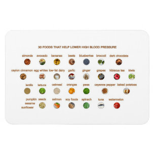 30 Lebensmittel tragen natürlich zur Senkung eine Magnet