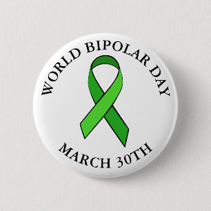 30. März des Weltbipolaren Tages Button