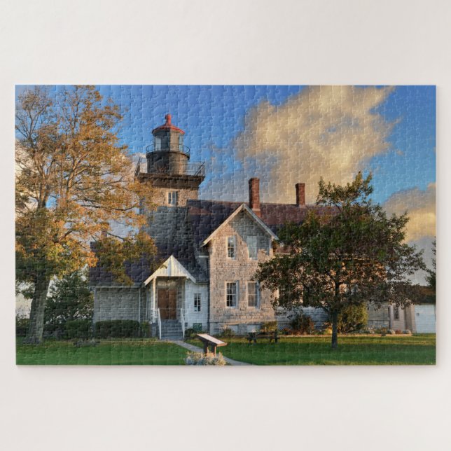 30 Mile Point Lighthouse am Ontariosee Puzzle (Horizontal)