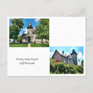 30 Mile Point Lighthouse Postkarte