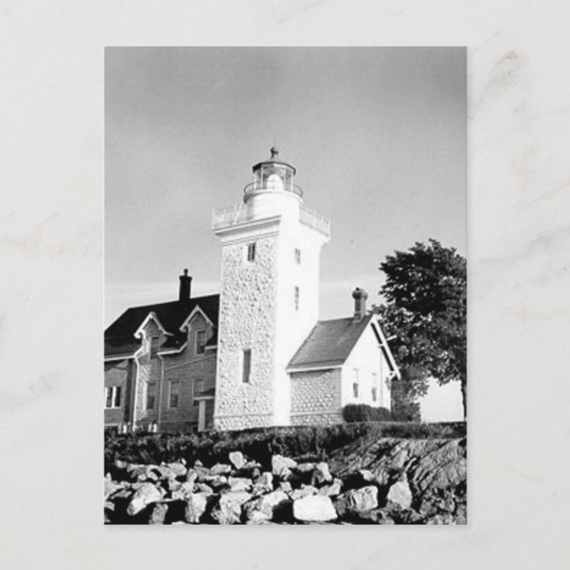 30 Mile Point Lighthouse Postkarte (Vorderseite)