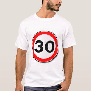 30 MPH-Verkehrsgrenzzeichen T-Shirt