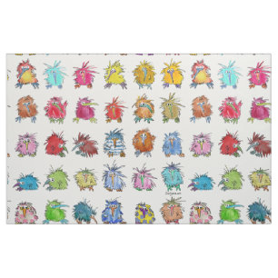 30 Niedlicher Cartoon Kiwi Birds White Stoff