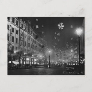 30. November 1955: Weihnachtsdekorationen Feiertagspostkarte