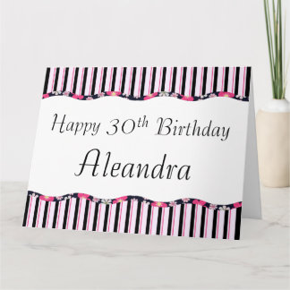 30. oder jedes Alter Geburtstag-BIG Karte