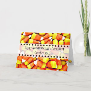 30. Oktober ist National Candy Corn Day Funny Karte