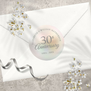 30. Pearl-Jubiläum Runder Aufkleber