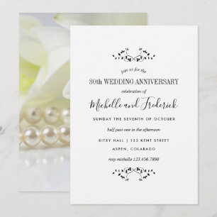 30. Pearl Wedding Jubiläum Personalisiert Einladung