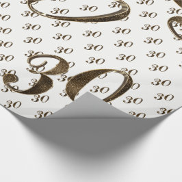 30. Pearl Wedding-Jubiläum Typografie Elegant Geschenkpapier