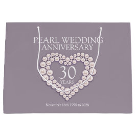 30. Perlenjubiläum Foto Geschenktasche Große Geschenktüte