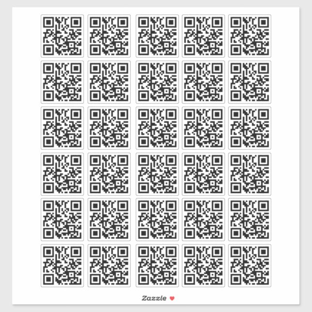 30 Personalisiert leicht zu machen QR Code Aufkleb Aufkleber (Blatt)