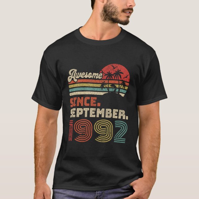 30 Phantastisch seit September 1992 T-Shirt (Vorderseite)