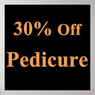 30% Rabatt Pediküre Poster Matt