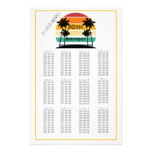 30. Re-Re-Stripe-Seekarte für Sonnenuntergänge Fotodruck