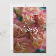 30 Rose 30. Geburtstag Party Einladung