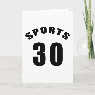 30 Sportartentwürfe Karte