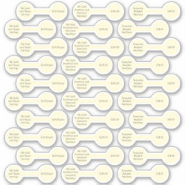 30 Sticker für antikes Weißes Barbell Preis