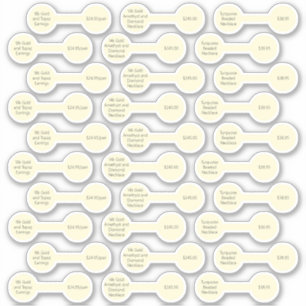 30 Sticker für antikes Weißes Barbell Preis