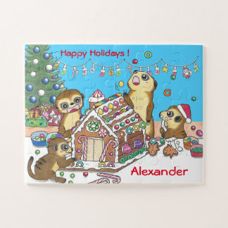 30 Stücke Personalisieren Meerkats Puzzle