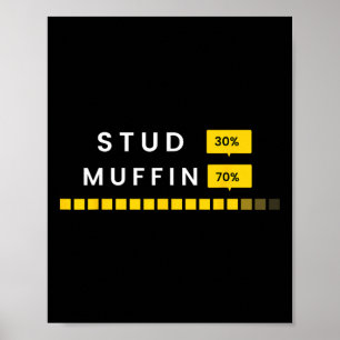 30 Stud 70 Muffin Sprichwort Vatertag Männer Fraue Poster