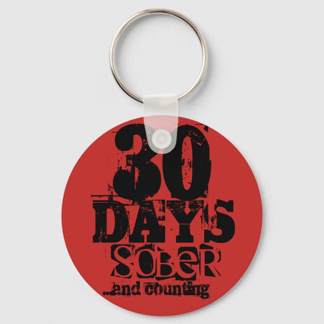 30 Tage Sobriety Schlüsselanhänger (Vorderseite)