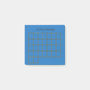 30 Tage Tracker Blue Sticky Notes Post-it Klebezettel