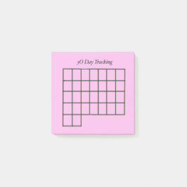 30 Tage Tracker Rosa Sticky Notes Post-it Klebezettel