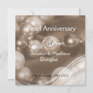 ©30 th Pearl Wedding Anniversary Celebaration Einladung
