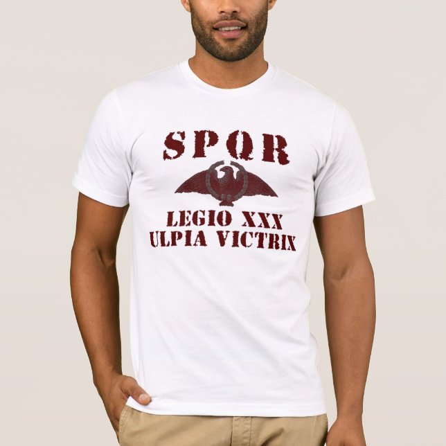 30 Trajans 30. siegreiche Legion - römisches Eagle T-Shirt (Vorderseite)