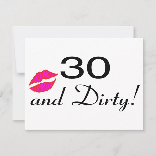 30 und dreckige Lippen (Vorderseite)