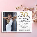 30 und fabelhafte 30. Geburtstag Party Foto Einladung<br><div class="desc">30 und fabelhafte 30. Geburtstag Party Foto Einladung</div>