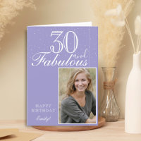 30 und fabelhaftes Elegant Birthday Foto