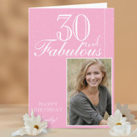 30 und fabelhaftes Elegant Birthday Foto