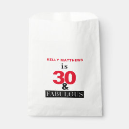 30 und Fabulous 30. Geburtstag Geschenktütchen