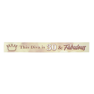30 und Fabulous Satinband