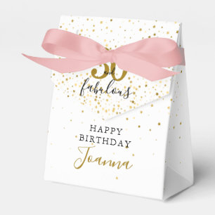 30 und Fantastisch Geburtstag Gold und Schwarz Ele Geschenkschachtel