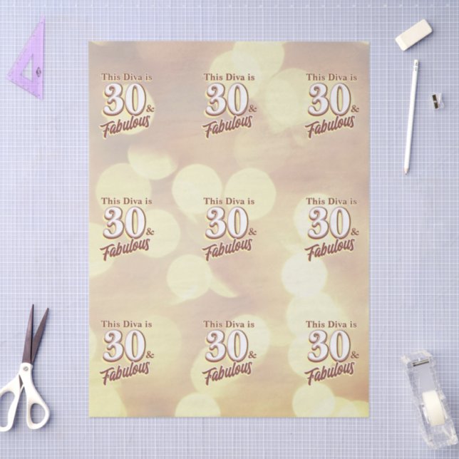 30 und Fein-Gewebe Seidenpapier (Basteln)